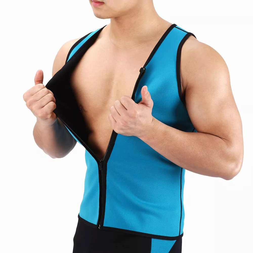 Sauna Gumin kugu Mai Koyarwa Vest Ga Maza
